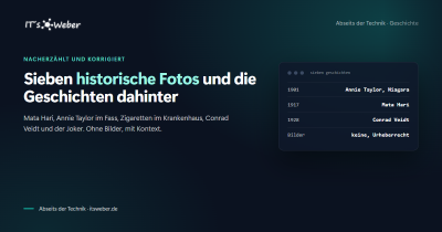 Sieben historische Fotos und die Geschichten dahinter