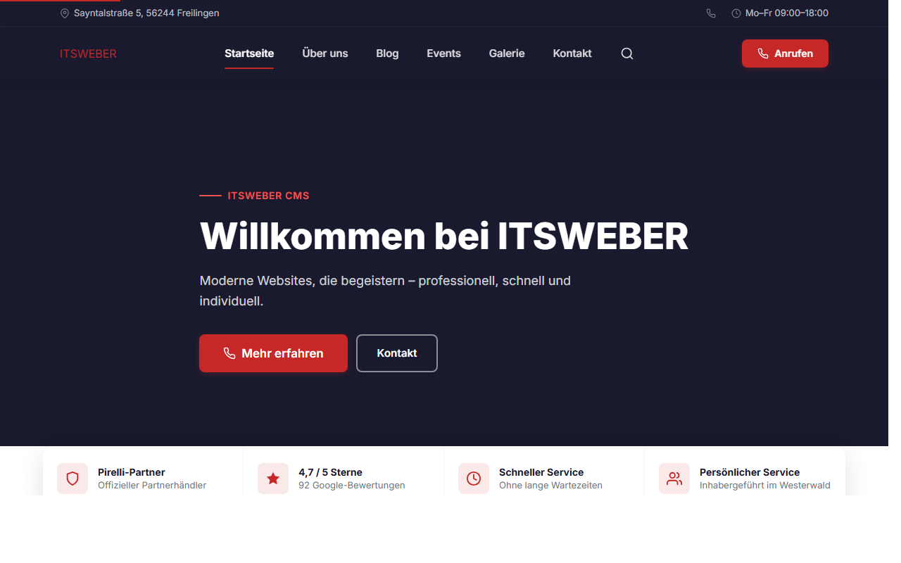ReifenService Kuhn Theme
