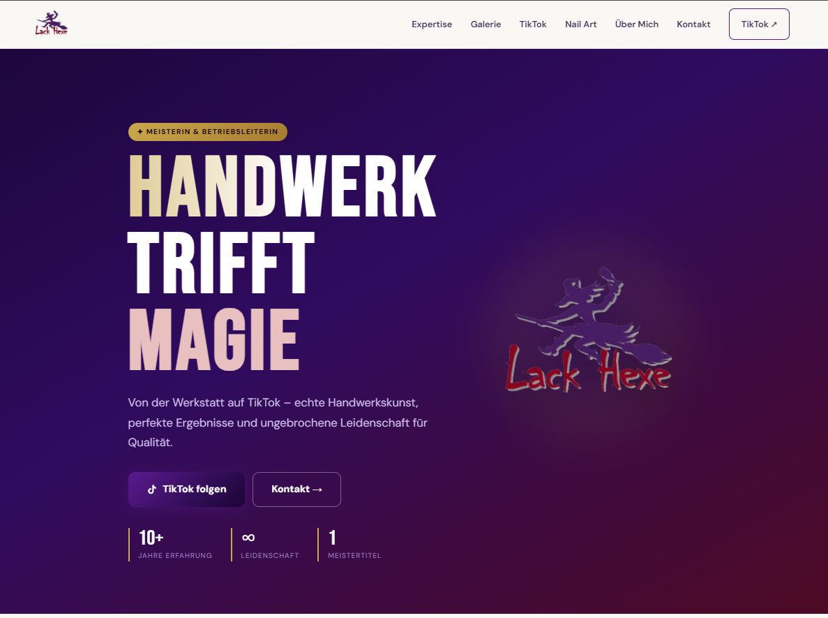 Lack Hexe – Website